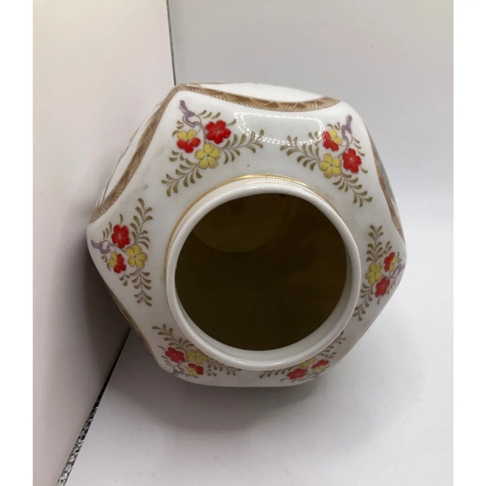 Rare VTG Transferware Ginger Jar Vase‎ 6